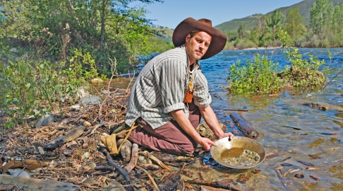 zelta meklētājs, 1848. gads, Kalifornija, ASV, štats tiek dēvēts arī par "Zelta štatu"