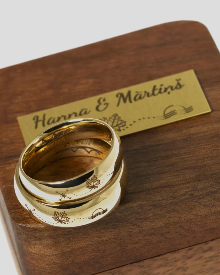 Personalizēti laulību gredzeni