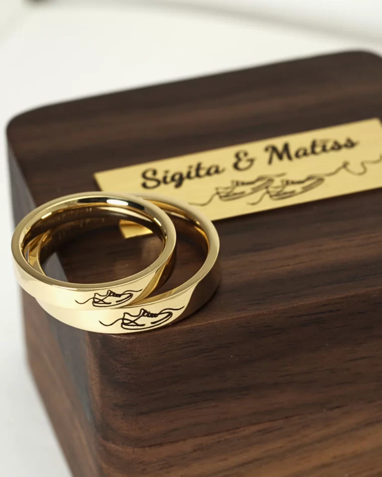 Personalizēti laulību gredzeni