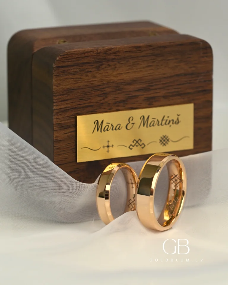 zelta laulības gredzeni ar gravējumu laulības gredzeni (5)