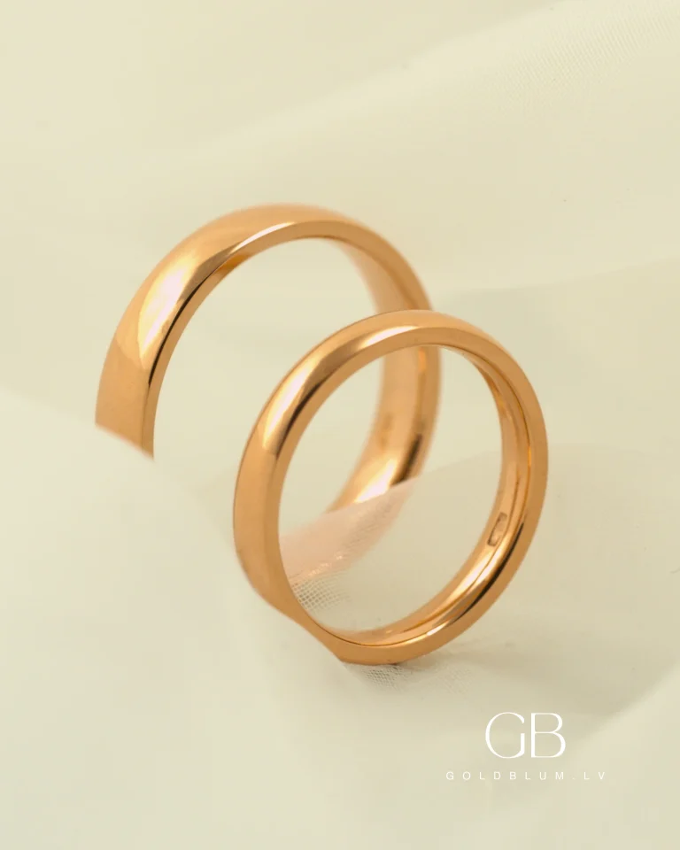 Zelta laulības gredzeni pārim