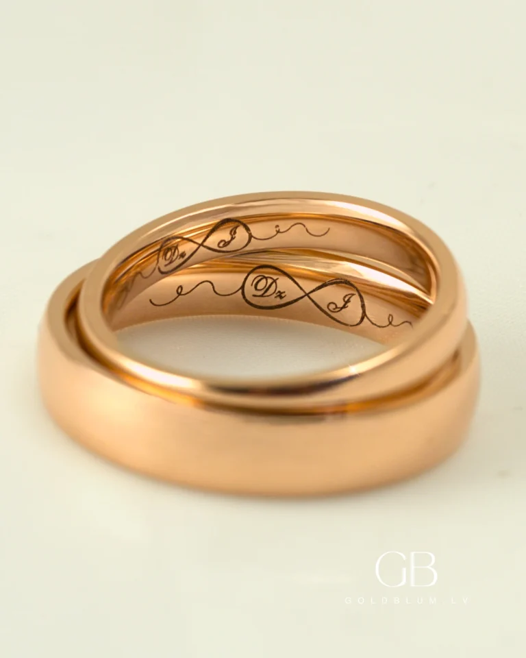 Zelta laulības gredzeni pārim