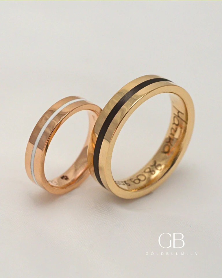 gredzeni ar karbonu un emalju