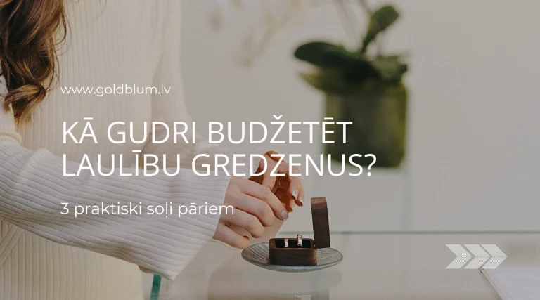 Kā gudri budžetēt laulību gredzenus: 3 praktiski soļi pāriem