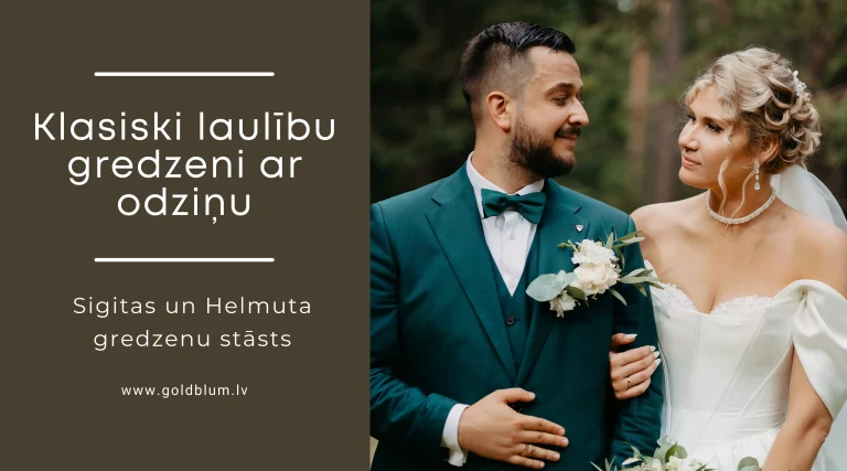 Klasiski laulību gredzeni ar odziņu – Sigitas un Helmuta stāsts